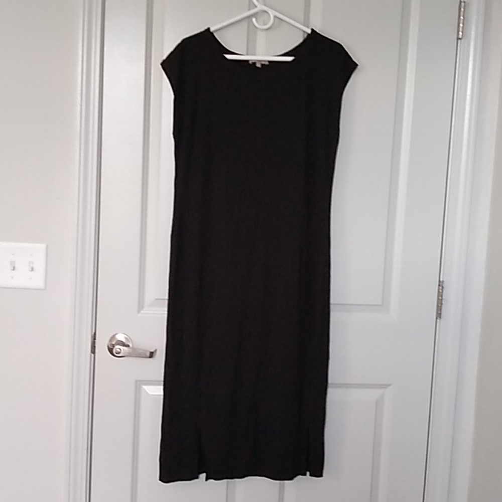 Joan Vass Black Casual Dress